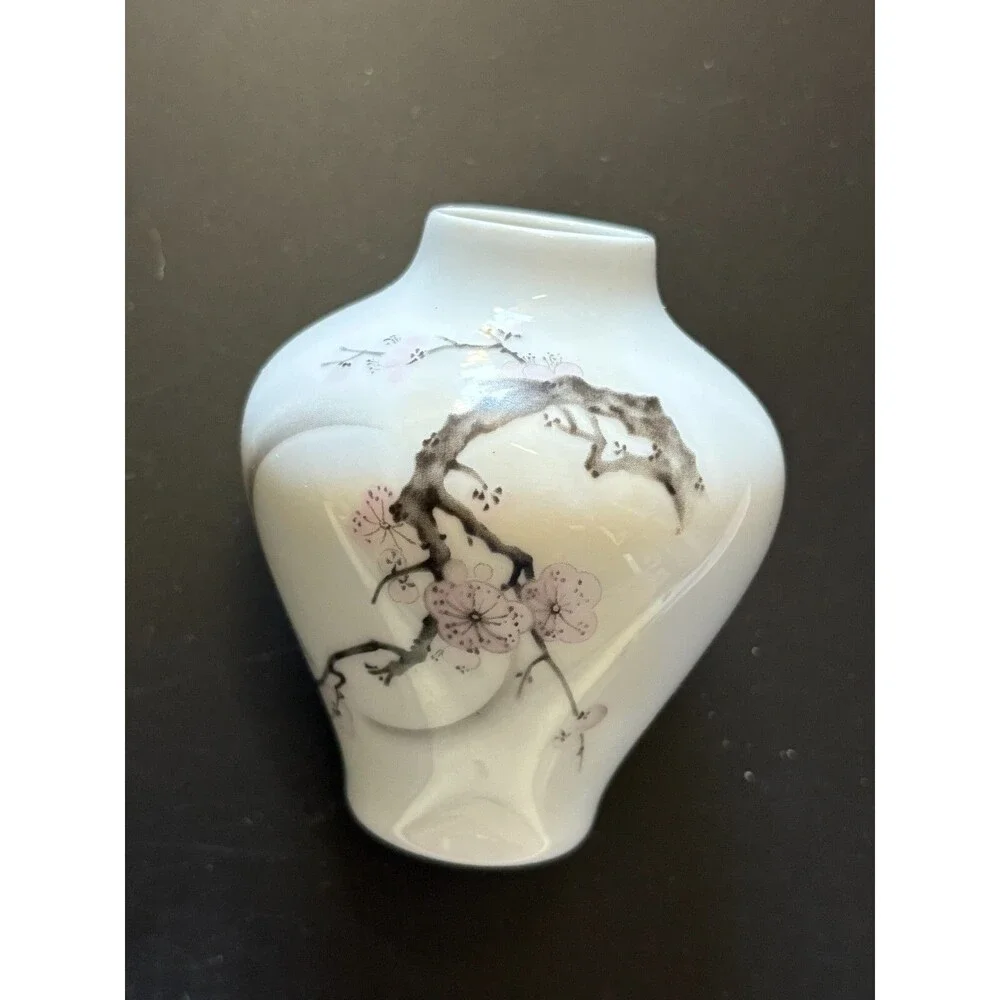 Okura Bud Vase mini vase cherry blossom White Floral 3